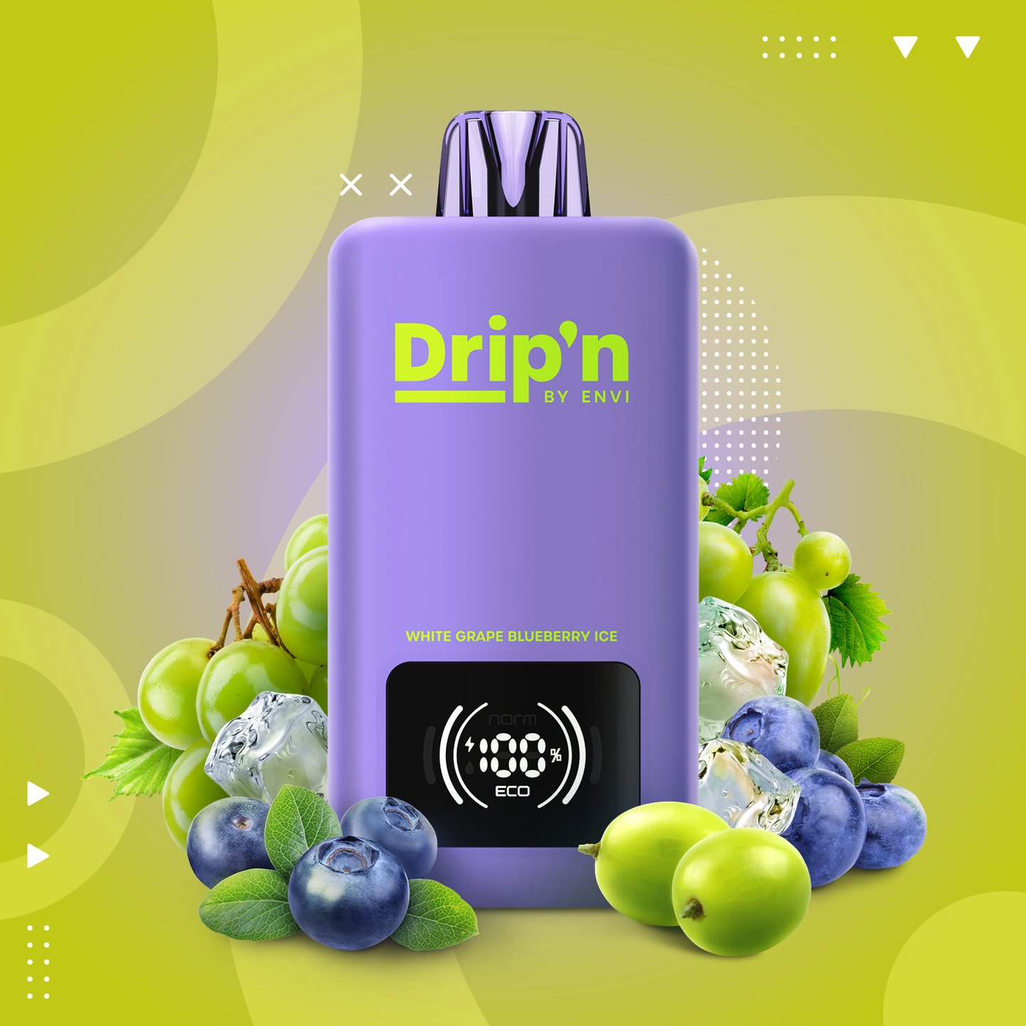 Drip'n 70k - White Grape Blueberry Ice
