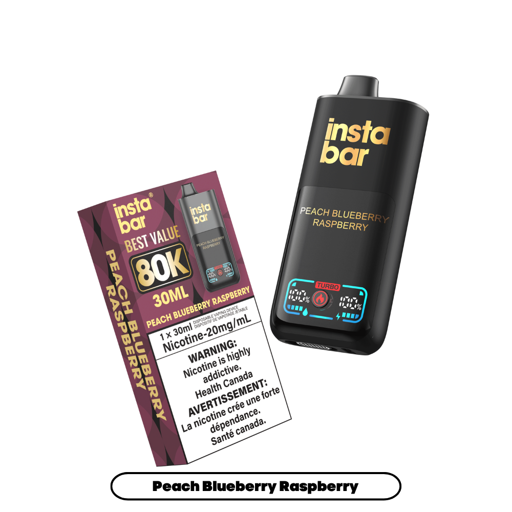 Insta Bar 80k - Peach Blueberry Raspberry