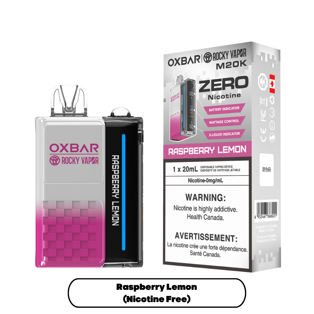Oxbar M20K - Raspberry Lemon (Nicotine Free)