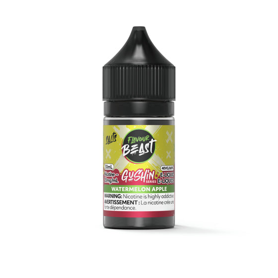 Flavour Beast Gushin Salt 30mL - Gushin Watermelon Apple