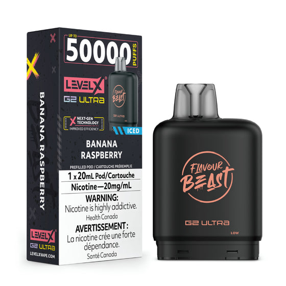 Level X Ultra 50k - Banana Raspberry Iced