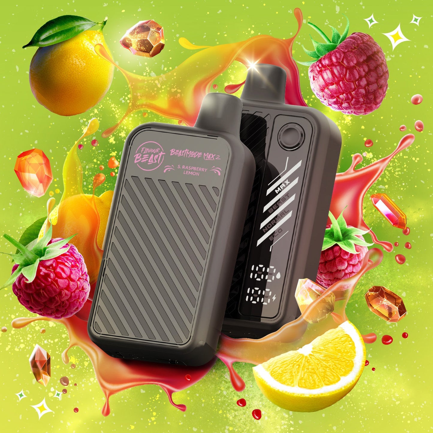 Beast Mode Max 2 50k - Sour Gushin S. Raspberry Lemon