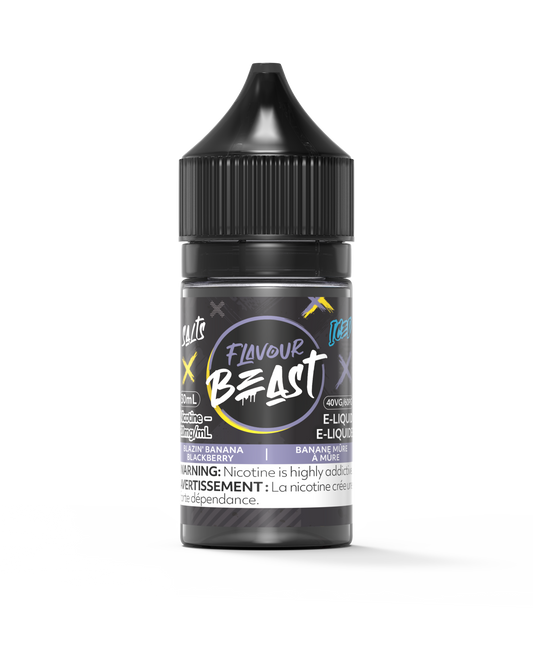 Flavour Beast Salt 30mL - Blazin' Banana Blackberry Iced
