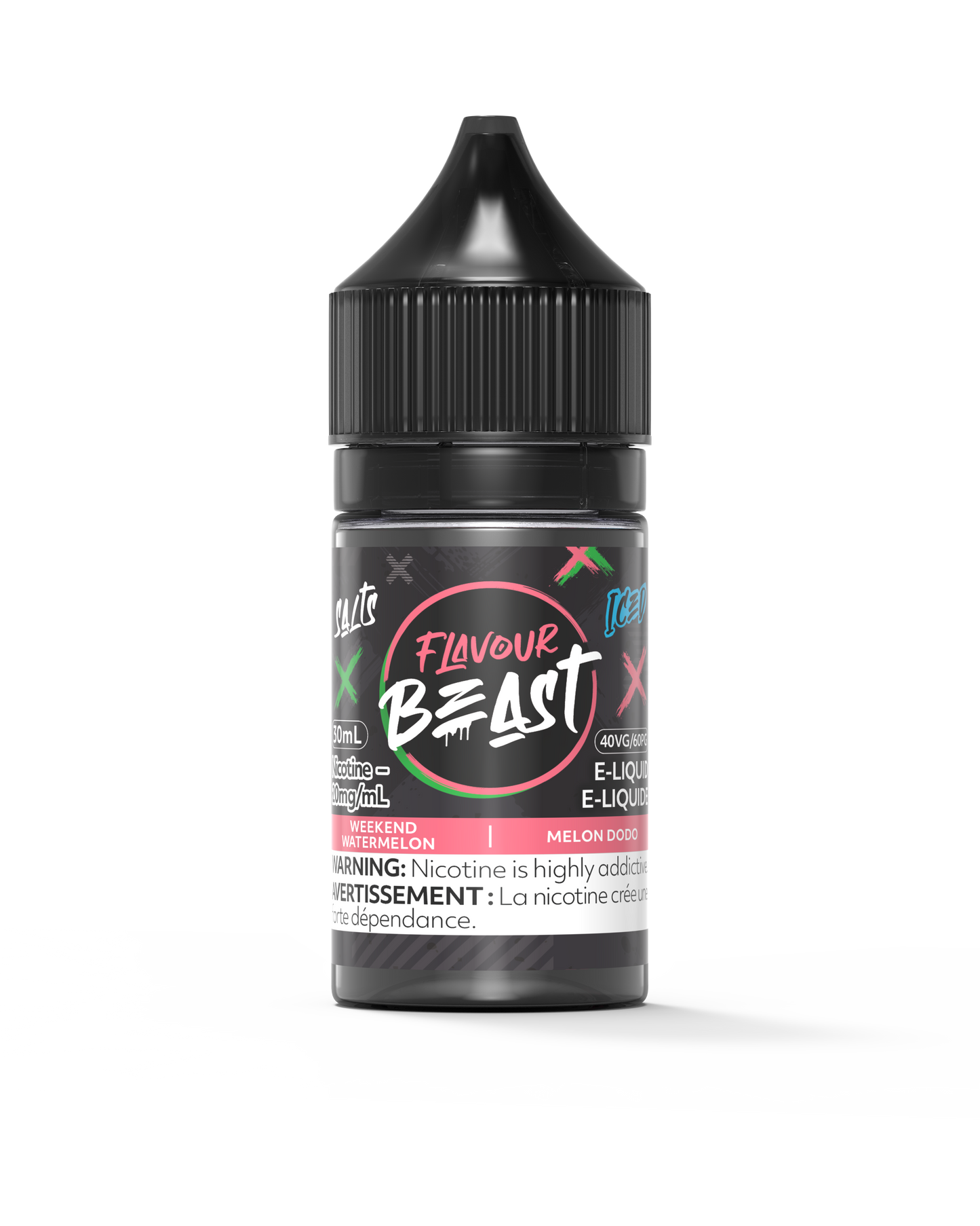 Flavour Beast Salt 30mL - Weekend Watermelon Iced