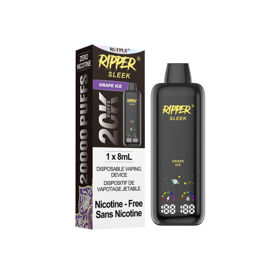 Ripper Sleek 20K (Zero Nicotine) - Grape Ice