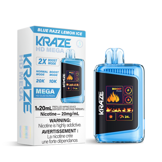 Kraze HD Mega -  Blue Razz Lemon Ice