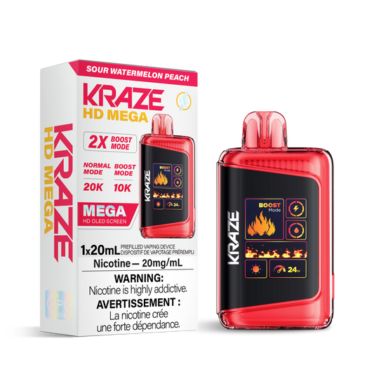 Kraze HD Mega - Sour Watermelon Peach