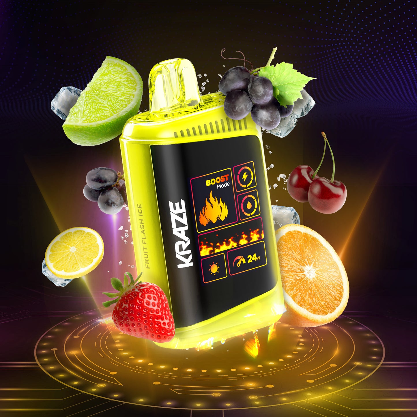Kraze HD Mega -  Fruit Flash Ice