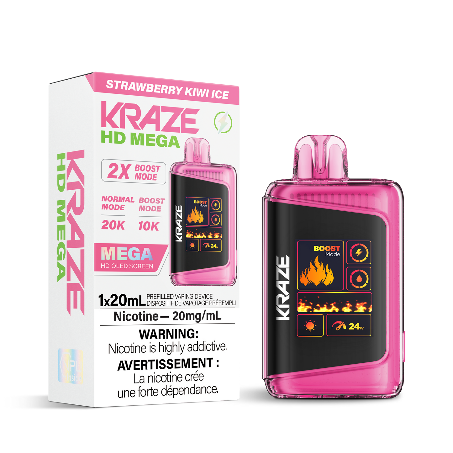 Kraze HD Mega - Strawberry Kiwi Ice