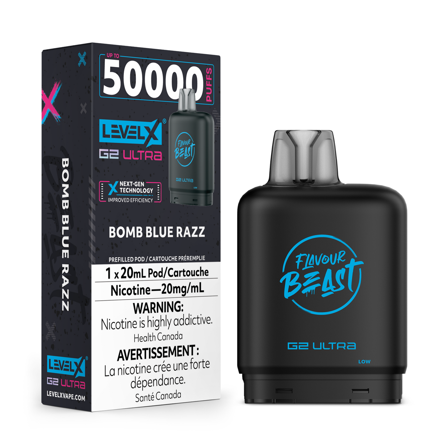 Level X Ultra 50k - Bomb Blue Razz