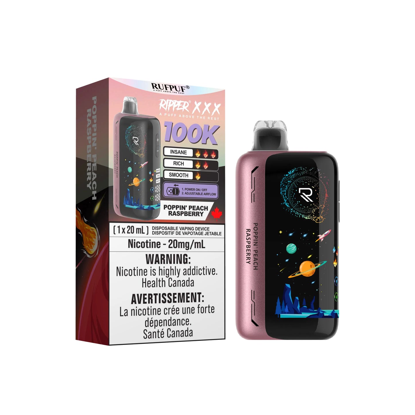 Ripper XXX - Poppin Peach Raspberry