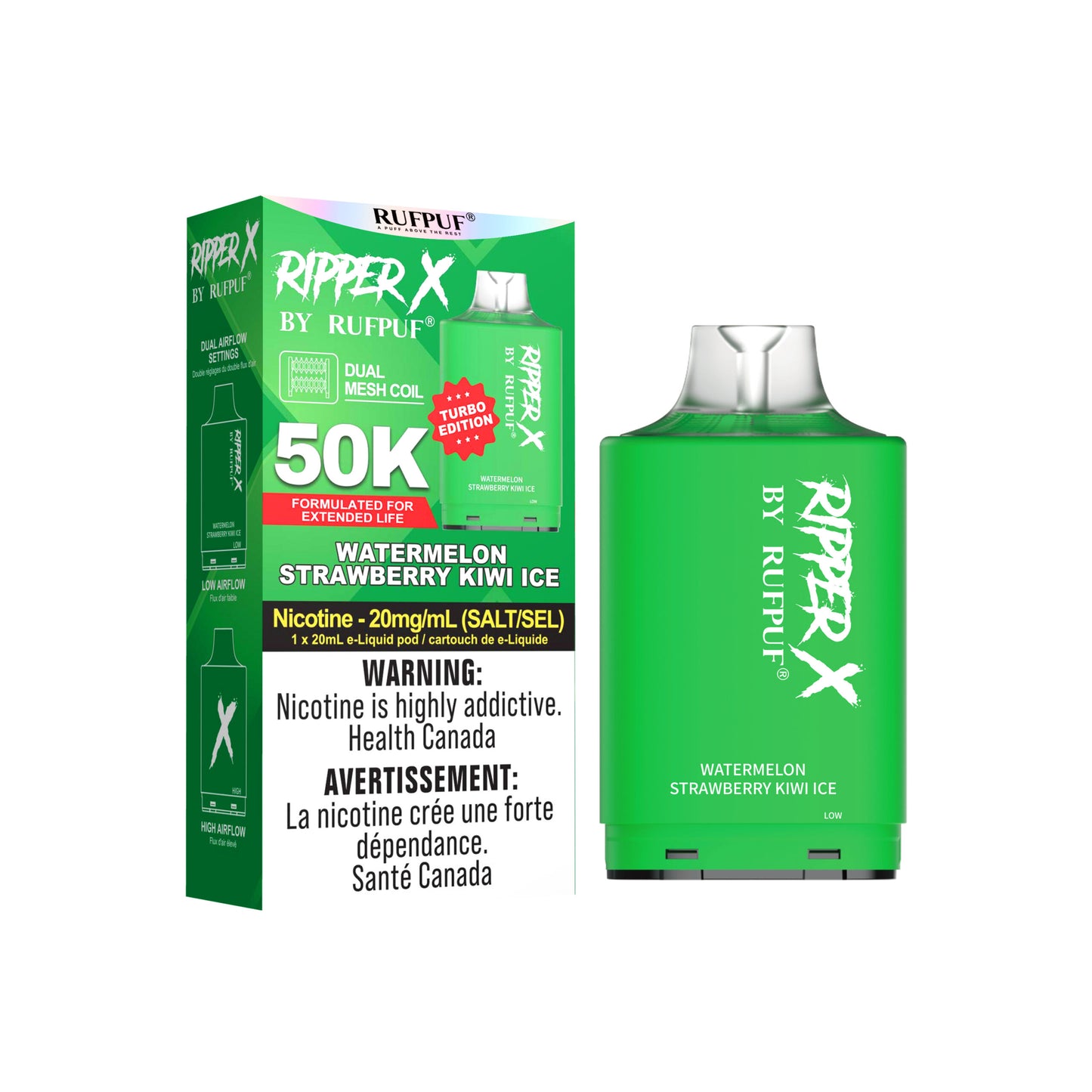 Ripper X 50K - Watermelon Strawberry Kiwi Ice