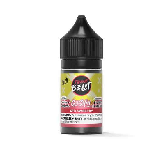 Flavour Beast Gushin Salt 30mL - Gushin Strawberry
