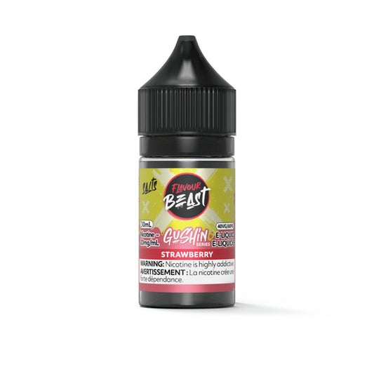 Flavour Beast Gushin Salt 30mL - Gushin Strawberry