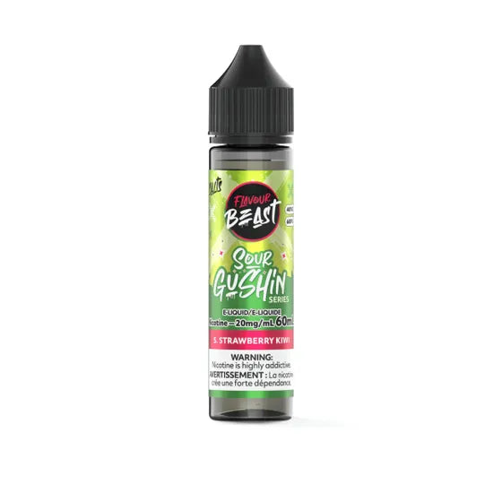 Flavour Beast Salt 60ml -  Sour Gushin S. Strawberry Kiwi