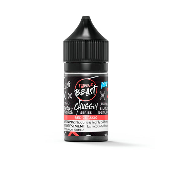 Flavour Beast Chuggin Salt 30mL - Red Classic Iced