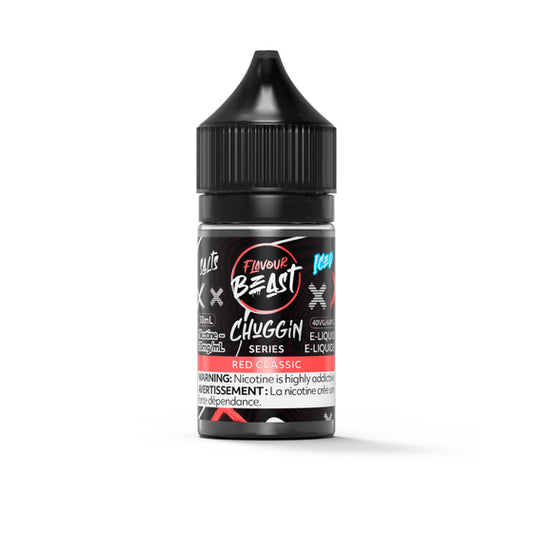 Flavour Beast Chuggin Salt 30mL - Red Classic Iced