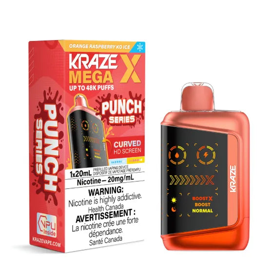 Kraze Mega X -  Orange Raspberry KO Ice