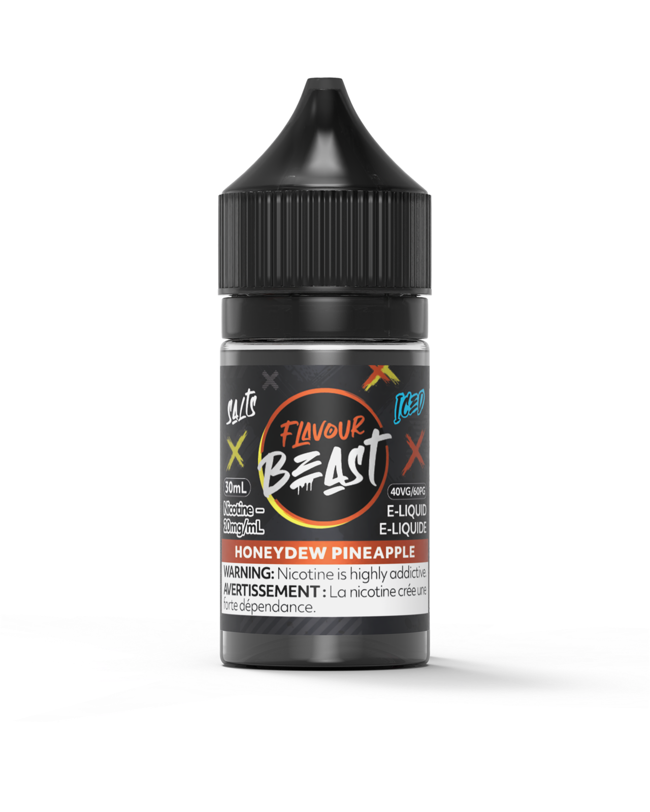 Flavour Beast Salt 30mL - Honeydew Pineapple Iced