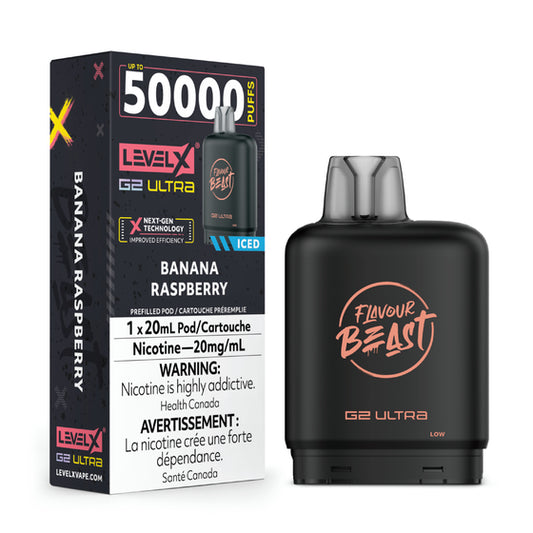 Level X Ultra 50k - Banana Raspberry Iced