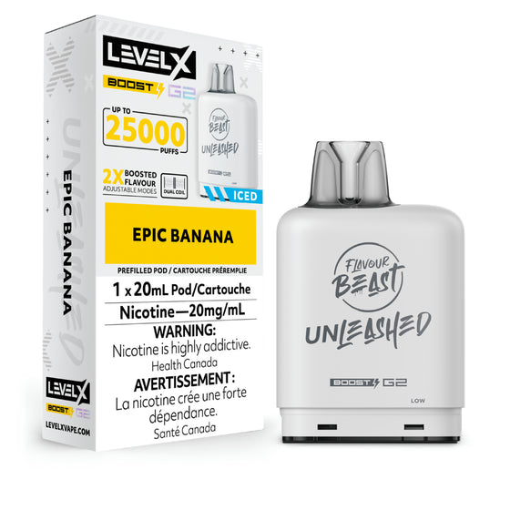 Level X Boost Unleashed 25k - Epic Banana Iced