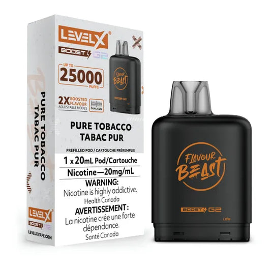 Level X Boost 25k - Pure Tobacco