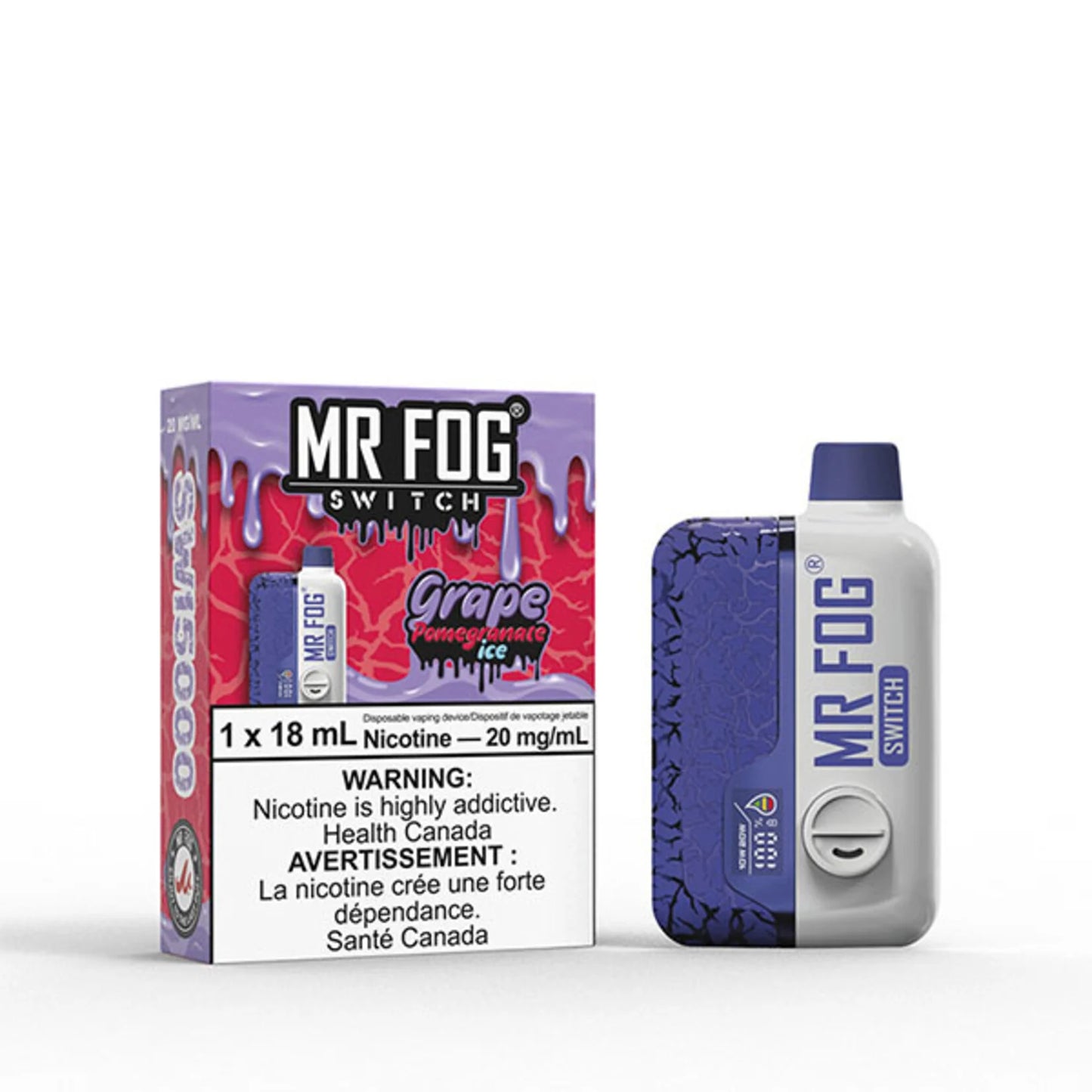 Mr Fog Switch 15k - Grape Pomegranate Ice