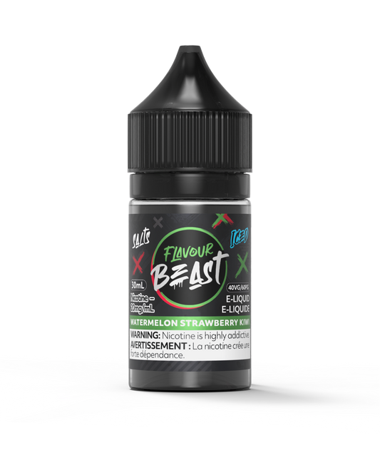 Flavour Beast Salt 30mL - Watermelon Strawberry Kiwi Iced